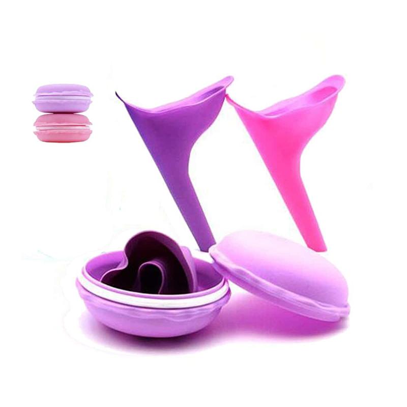 1pc Women Silicone Urinal Outdoor Travel Camping Portable Female Soft Urination Device Stand Up & Pee Toilet Emergency TMZ