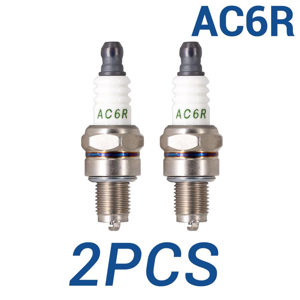 2-8PCS China Original Solid Terminal Spark Plugs Torch AC6R Replace for Candles 3365/CMR6H Garden Tool Parts 2 pieces AC6R