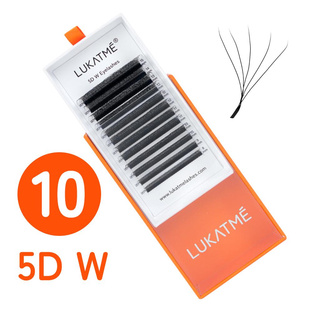 10PCS/SET LUKATME Premade Fans False Eyelashes 3D-7D W Shape Curl D 8-15mm Mix 3D 4D 5D 6D 7D Wholesale Eyelash Extensions