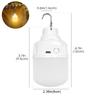 Portable USB Rechargeable LED Camping Light Hiking Picnics Night Lighting Multifunctional Outdoor Emergency Hanging Tent Lamp
