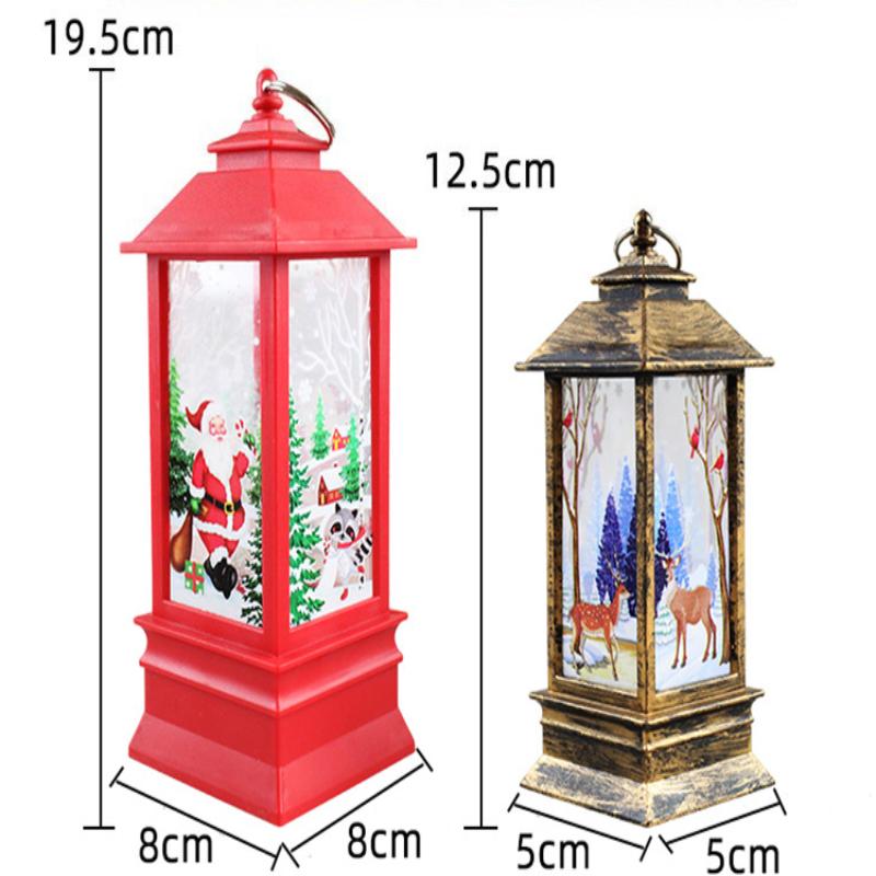 1Pc Christmas Decorations Small Lanterns Candle Lamps Electronic Snowman Night Lights Christmas Gifts Desktop Ornaments