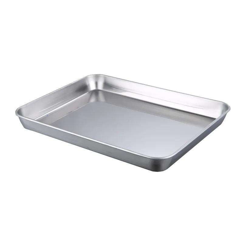 Household Stainless Steel Flat Bottomed Baking Japanese Cuisine Non Slip Tray