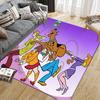 Tappeto Quadrato Stile Cartone Animato Carino Scooby-Doo, Tappetino Antiscivolo per Casa Ufficio, Regalo Perfetto per i Fan.chl