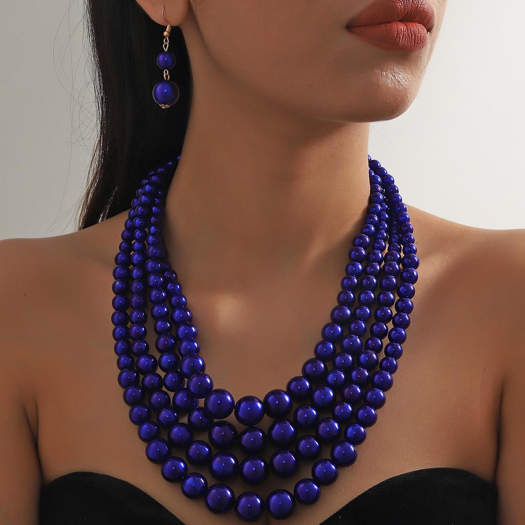 Collier long à perles tendance et personnalité, chaîne de pull