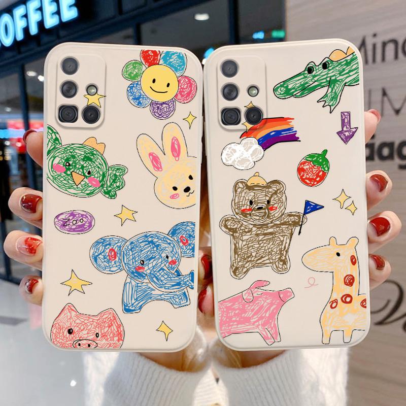 Pouzdro pro Samsung A51 A71 A32 A52 A50 A12 A31 A30S A50S A21S kryt Samsung Galaxy S21 S22 Ultra Plus Coque A 32 12 A52S A33 Etui