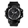 Waterproof Dual Display Alarm Clock Sports Watch for Teens and Men