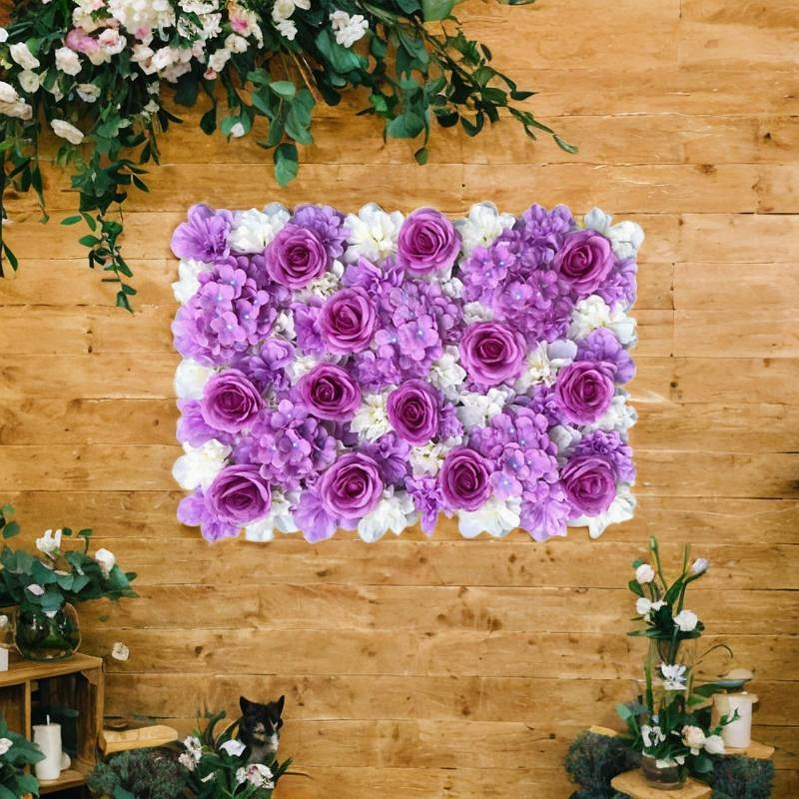 

Квіткова настінна панель Квітковий штучний романтичний весільний фон фон для фіолетовий