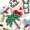 Korean INS Style Luggage Tag Keychains - DIY Anti-Lost Bag Accessory with Embroidery Blank Cloth Patch