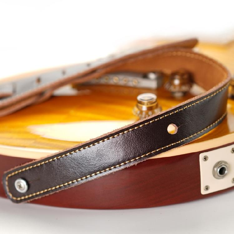Thicken Universal Guitar Shoulder Strap Soft Leather Guitar Strap Adjustable Guitar Strap Belt Comfortable to Wear