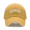 Cappellino da baseball unisex in morbido cotone con ricamo LETTERA COLORADO Regolabile Unisex Cappellini Sportivi Casual per Donne Uomini