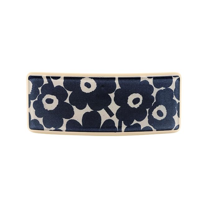 Barrette hair accessory Pikkuinen Unikko wide Unikko dark blue [Marimekko] [item]