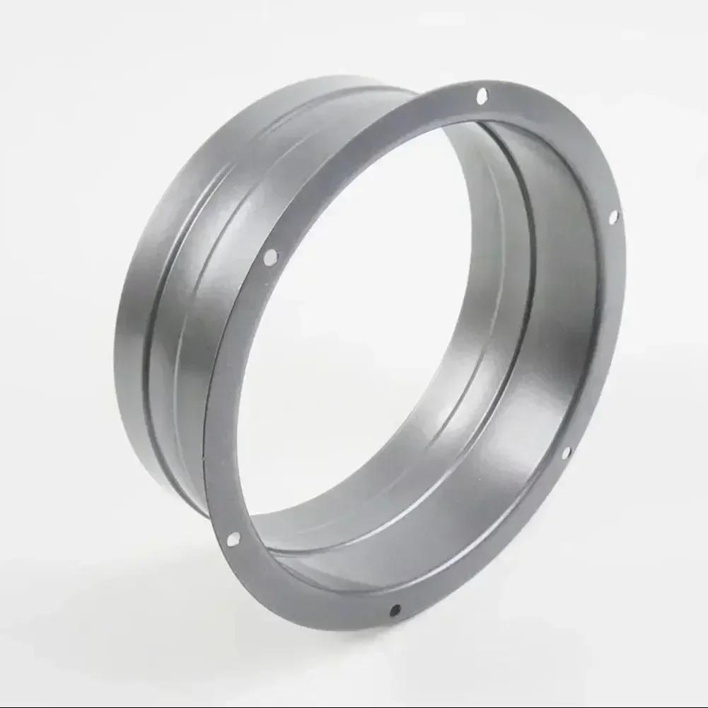 1 Pc  Metal Flange Duct Fan Hose Connector Air Ventilation Adapter For Kitchen Hood Ventilator Pipe Connecting Exhaust Outlet