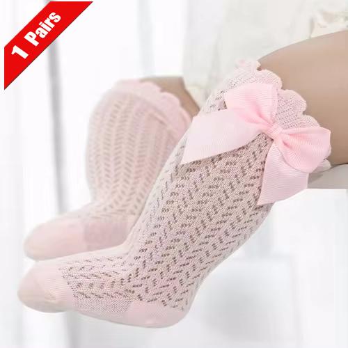 1/3/7Pairs Infant Long Socks for Baby Girls And Boys Bow Cotton Summer Mesh Thin Newborn Toddler Knee High Socks 0-2Years New