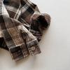 Kids Korean Style Retro Long Sleeve Plaid Shirt For Boys And Girls