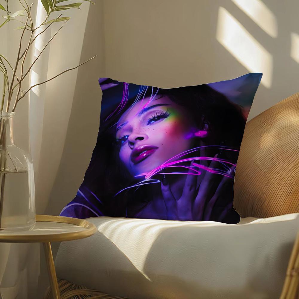 Doja Cat Pillow Case Silky Elegant Comfort Sofa Bed Invisible Zipper