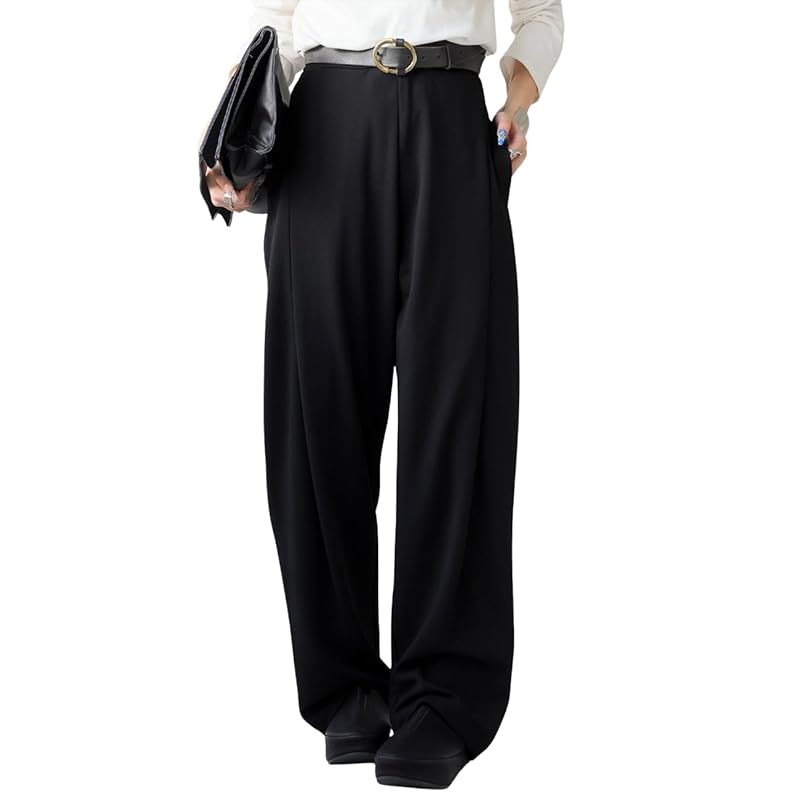 

[antiqua] [Antica] tapered pants ladies YZ-00102 Large 05 black