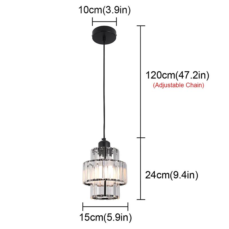 Crystal Ceiling Light Corridor Ceiling Lamp Luxury Balcony Aisle Foyer Kitchen Ceiling Pendant Light Hanging Chandelier Crystal