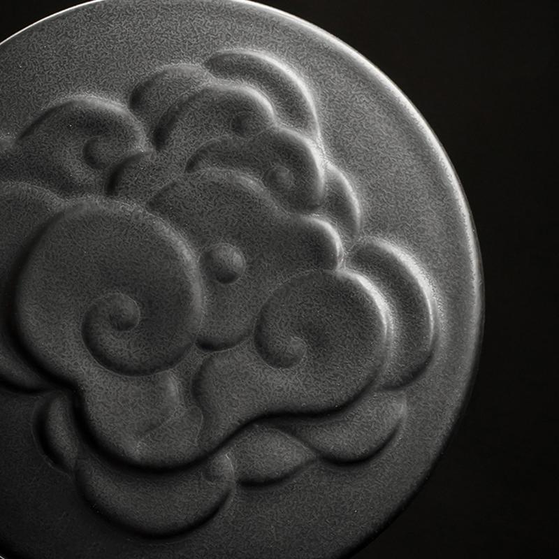 Keramisk tekopp med sil relief berg kaffe te mugg 310ml