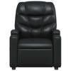 Recliner Chair Black Faux Leather