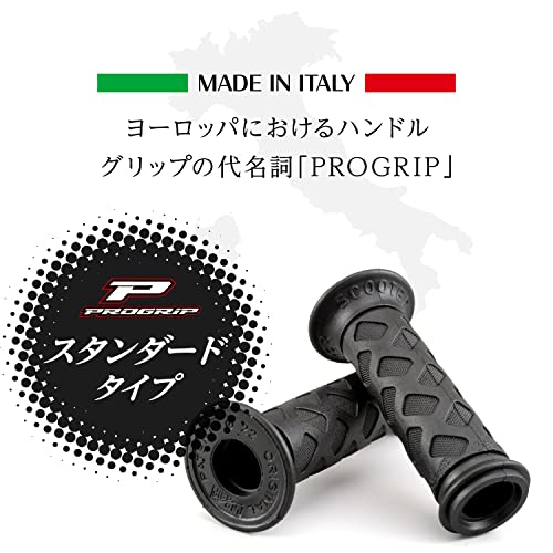 Daytona PROGRIP Motorcycle Grip Handle Diameter 22.2 (Moped) 115mm Standard Rubber End Penetration 789 Type Black 98131
