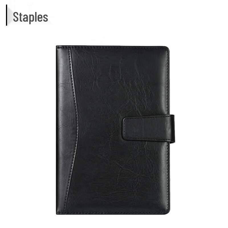 Staples A5 Faux Leather Buckle Notebook