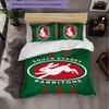 South Sydney Rabbitohs Modello Microfibra Set Biancheria da Letto 3 Pezzi Decorazione Copripiumino per Camera da Letto Uso Domestico