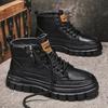 Herbst- und Winter-High-Top-Martin-Stiefel Herren Britischer Stil Werkzeug Lokomotivschuhe Herren Freizeit-Trendschuhe Reißverschluss Herrenschuhe 2024