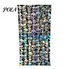 Decorative Festive Curtain Halloween Skull Foil Fringe Curtain, Iridescent Disposable Tablecloth, Pattern Party Decor Table Cover Tinsel Backdrop for