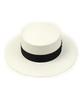 Yunibeosyeolkemiseuteuli White Flat Long Panama Hat Bk Panama Hat