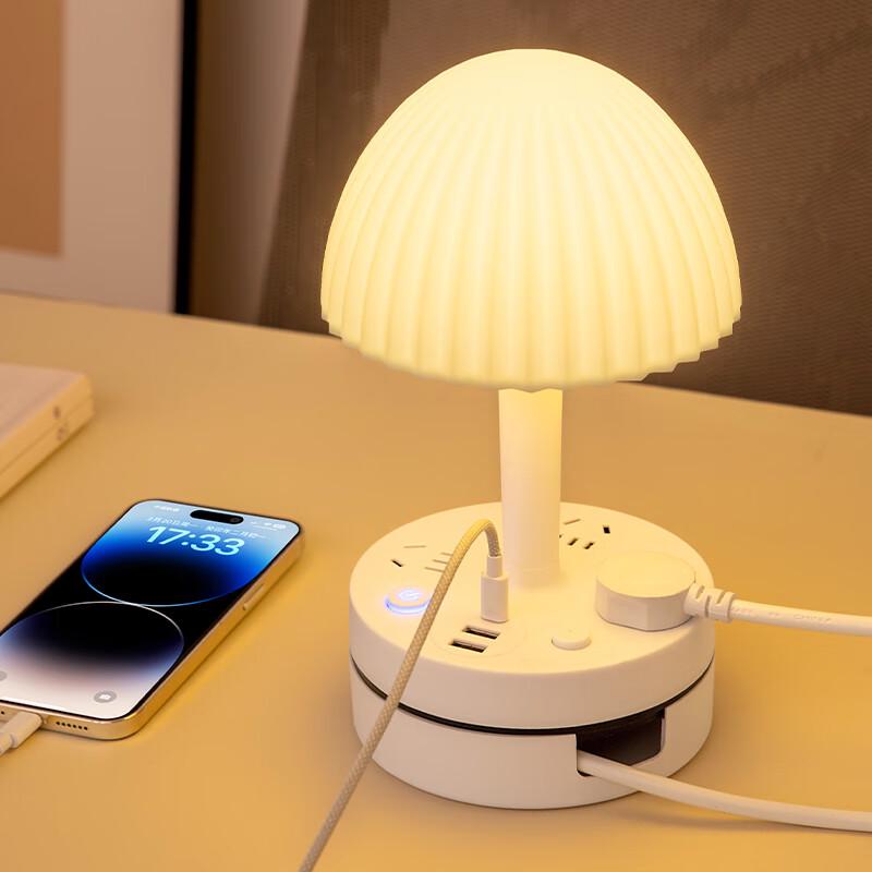 Multi-functional LED Desk Lamp with Power Outlets