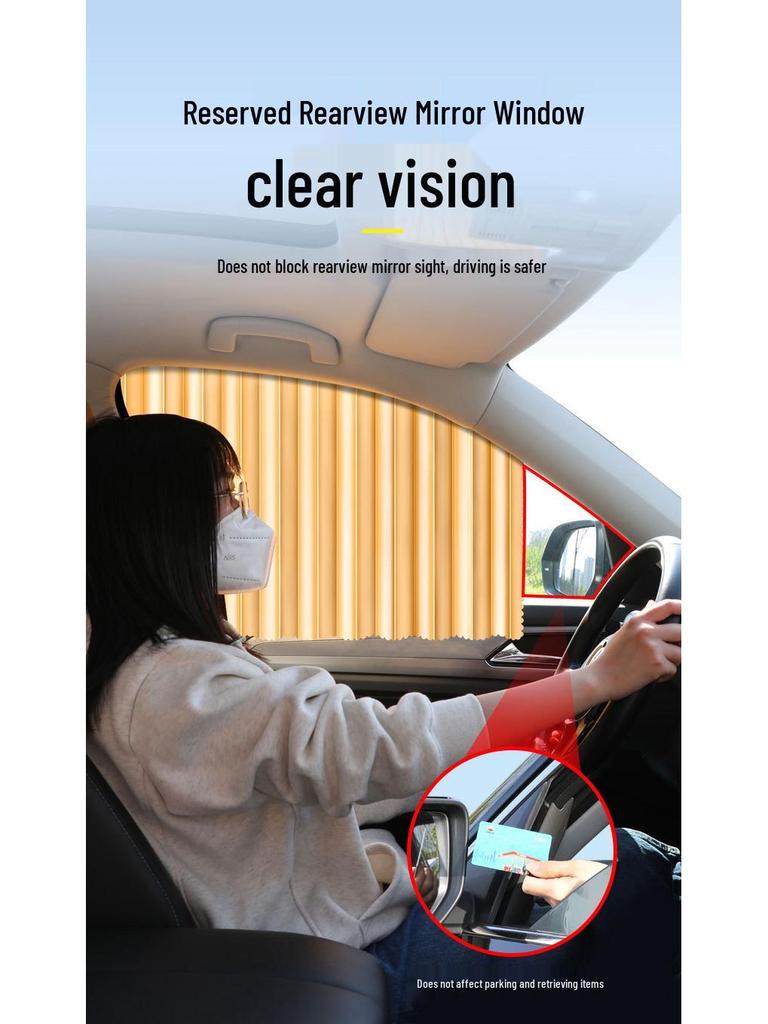 Magnetic Car Sunshade Curtain for Summer Heat Protection