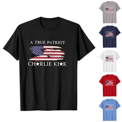 Fashion Round Neck Raglan Short Sleeve Workwear Printed Tops Ladies Summer Tops