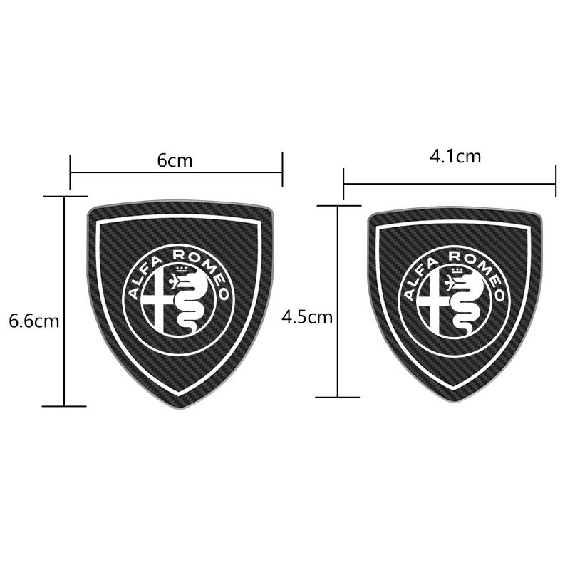 For Alfa Romeo Giulietta GT 159 147 156 Mito Brera Giulia F1 3D Metal Car Side Fender Sticker Shield Badge Emblem Logo zw5