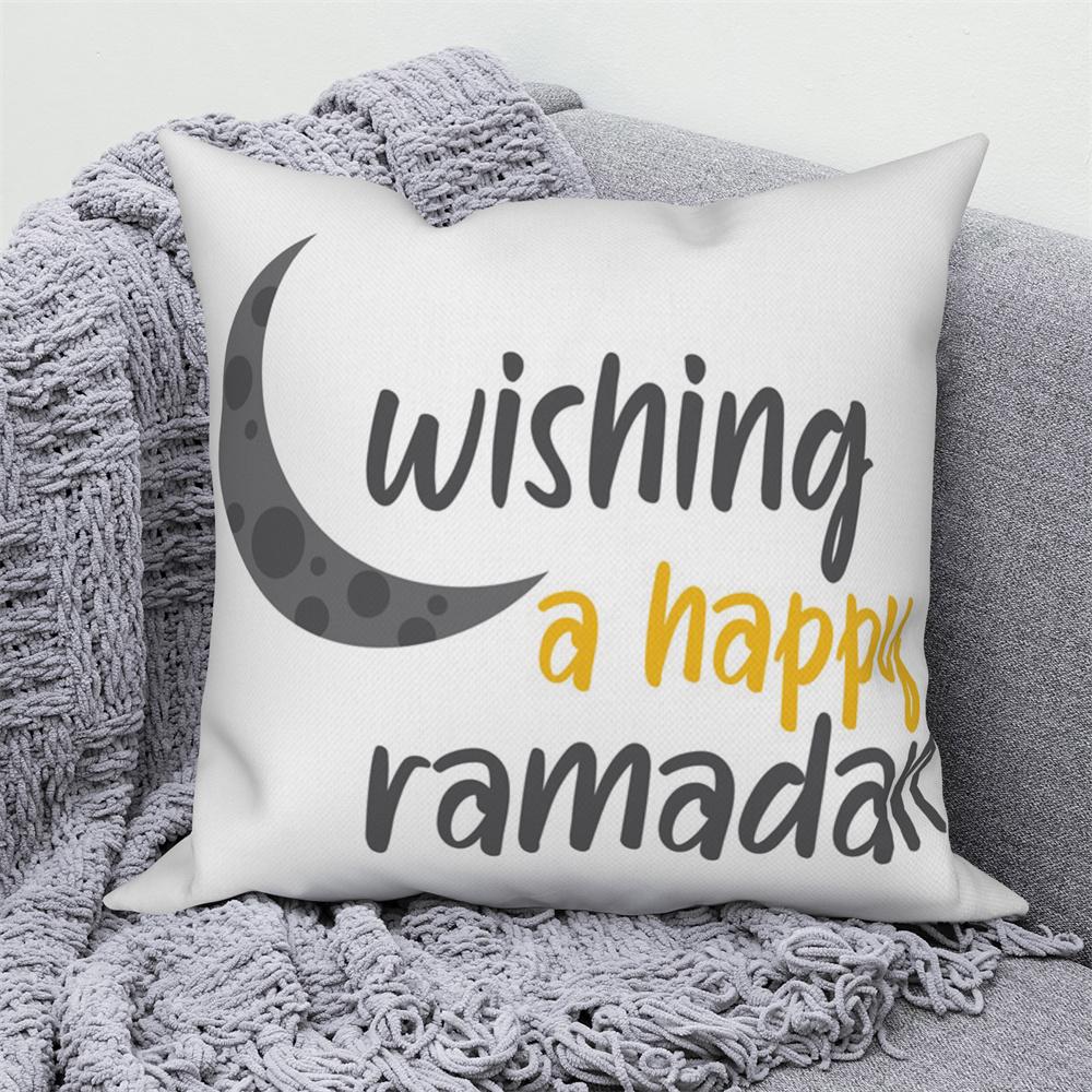 Mosque Muslim Home Sofa Bed Decor Throw Pillow Cover Gift Islamic Eid Mubarak Ramadan Decorative Cushion