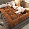 Plush Faux Lamb Fleece Mattress Pads Thickened Foldable Bed Cushion for Home Dorm Bed Student Dormitory Bay Window Camping Use