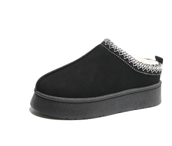 2025 Kotníkové baleríny Platforma Dámské Sněhule Semiš Plyš Teplé Zimní Nové Silné Módní Boty Chelsea Dámské Boty Zapatillas Mujer