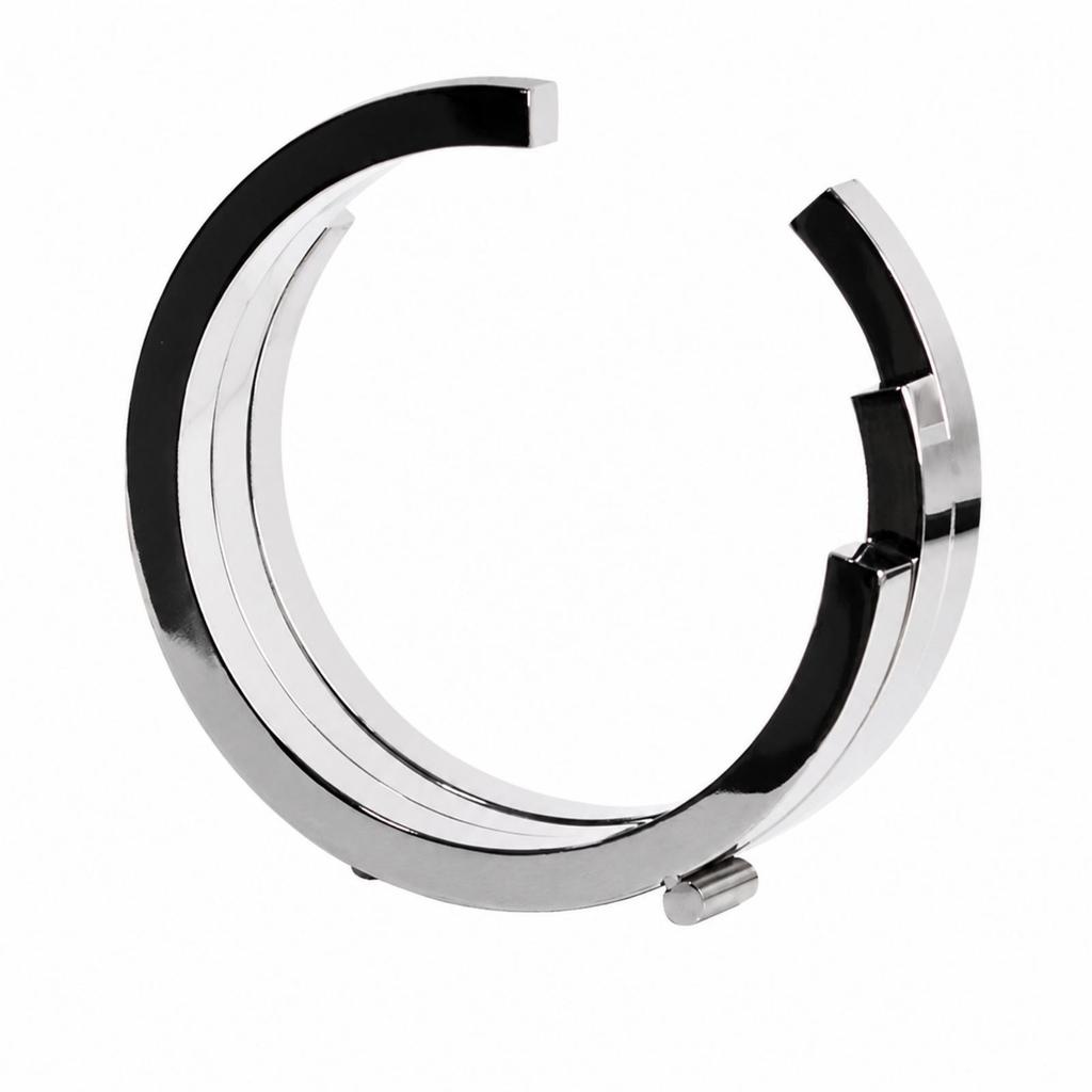 Circular Metal Decorative Sculpture Modern for Console Tables, Office Styling
