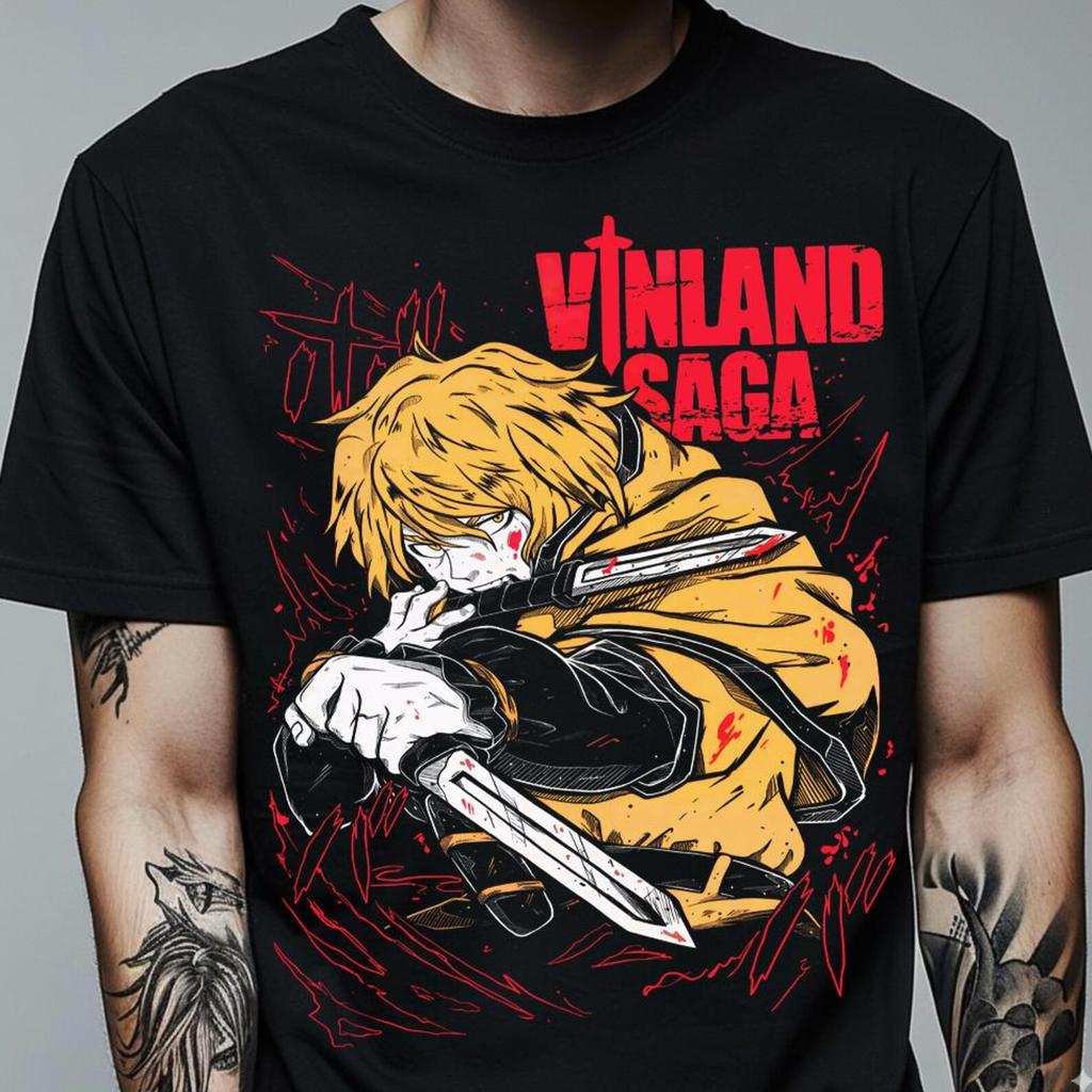 Thorfinn Son of Thors Shirt, Vinland Saga Anime Tee, Viking Manga Graphic T-Shirt, Nordic Warrior Design, Gift for Anime Fans, Unisex Shirt