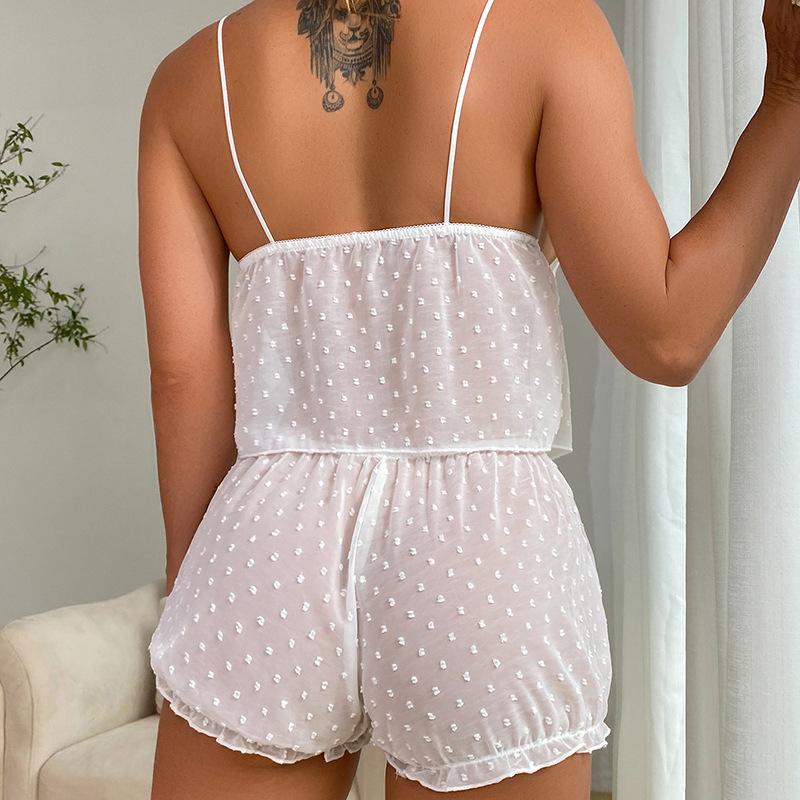 Style Women's Pajamas Two-piece Sexy Polka Dot Sex Set