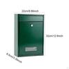 Wall Mount Lockable Mailbox Letterbox Decorative Premium, Large Capacity, Mail Letter Box Modern for