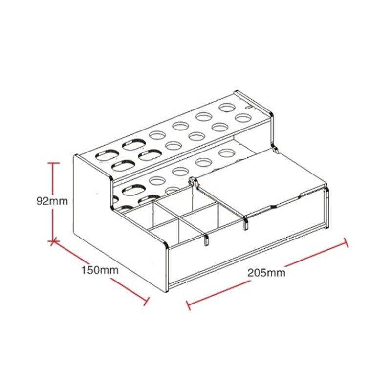 New Dental Adhesive Resin Syringe Acrylic Organizer Holder Case Dentistry Supplies