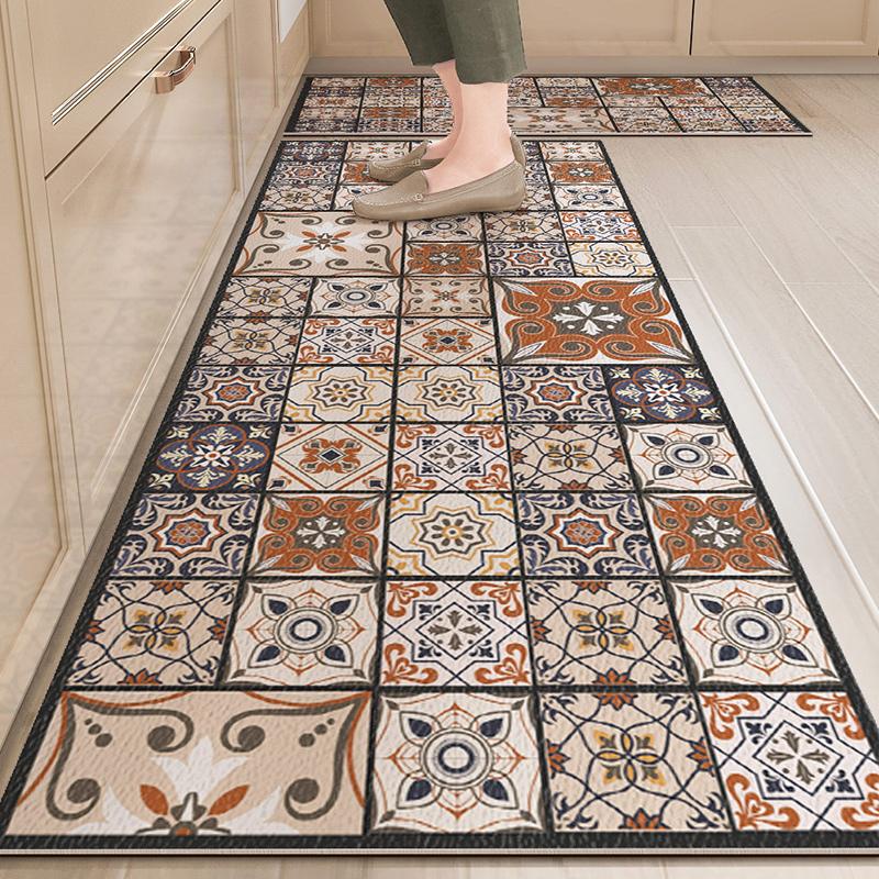 Carpet for Kitchen Floor Mat Waterproof Oil-proof Rug Leather Non-slip Area Rugs Home Decor Alfombra Vinilicas Cocina