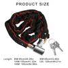 Bicycles Chain Lock, Heavy Duty Anti Theft Bike Chain Lock with 2 Key, Bicycles Chain Lock for Motorcycle Electric Bike