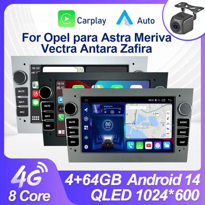 2Din Car Radio Multimedia For Opel Vauxhall Astra Antara Meriva Vivaro Combo Signum Vectra Corsa Wireless CarPlay Auto Gps