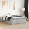 Bed Frame Concrete Grey 140 x 190 cm Engineered Wood