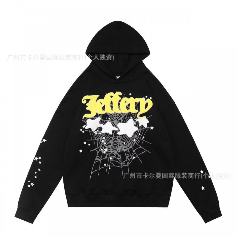 Sp5der Streetwear Hoodie Couples Unisex Oversized Cotton Pullover Sweatshirt Winter Casual Hip Hop