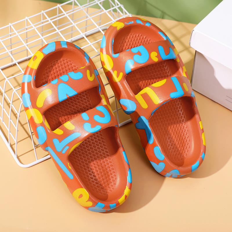 Venkovní sandály Dámské Letní platformové boty Potisk Plážové Dámské Nazouváky Pantofle Venkovní EVA Silná podrážka Protiskluzové