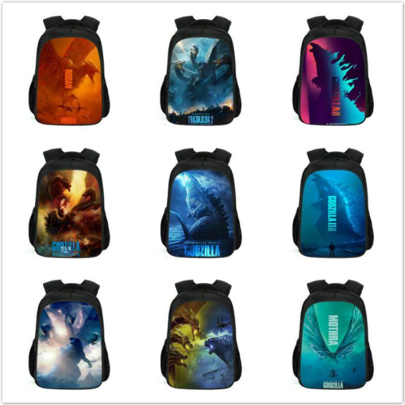 Spacious Godzilla King Of The Monsters Backpack For School Students And Kids