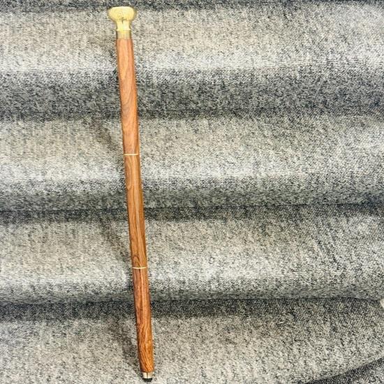 Brass Handle Compass Walking Stick, 91.44 Cm Gift for Gentleman's