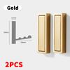 Folding Wall Hook Hidden Wall Mount Clothes Coat Rack Key Towel Bag Hanger Apartment Kitchen Bathroom Black Foldable Hook Organi
